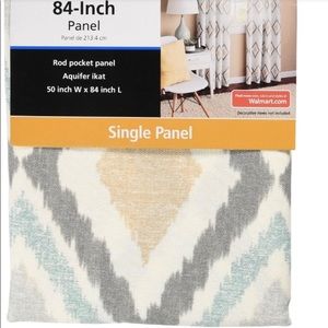 LIKE NEW Set of 2 Mainstay Aquifer Ikat 84” Panels